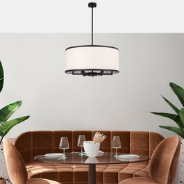 Opviq Way - 11656 Lámpara de araña en blanco y negro